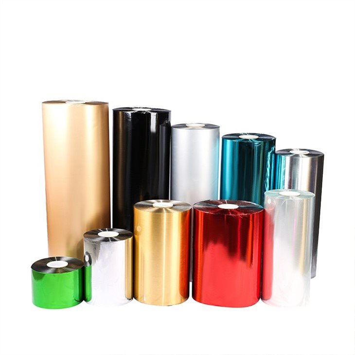 glossy metallized film